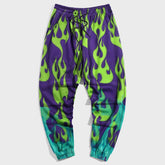 Tie-Dye Fire Street Style Big & Tall Men's Casual Vintage Trousers
